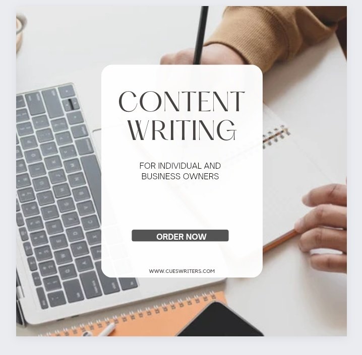 CuesWriters's tweet photo. Do you need a well optimized content for your blog, website or product. Visit https://t.co/ydu1wrsvdK or call 09090626200
#contentwriting
#freelancewriting 
#freelancecommunity https://t.co/IK0UbiYUNL