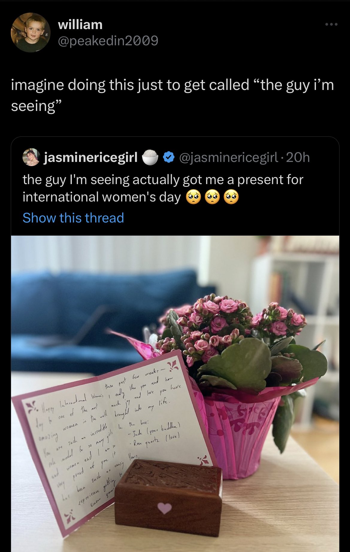 jasminericegirl 🍚 on Twitter "that's what i thought never be rude to him on my timeline again