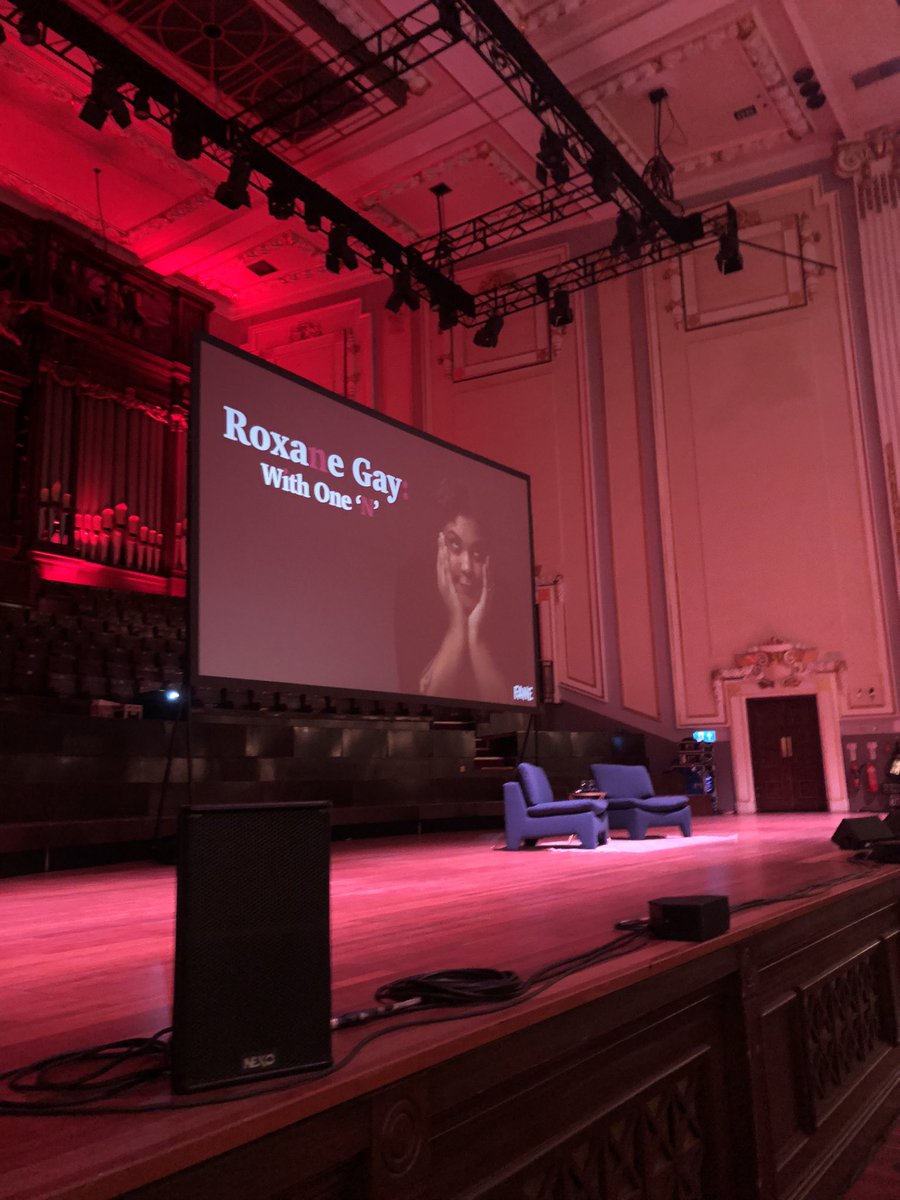 Stunning night with the unparalleled @_miriamhussain and the brilliant Roxane Gay