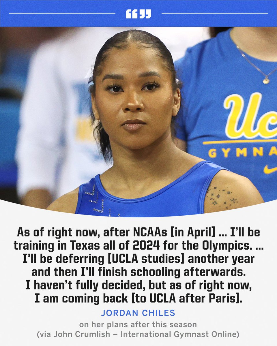SportsCenter on Twitter "Olympian and UCLA gymnast Jordan Chiles says