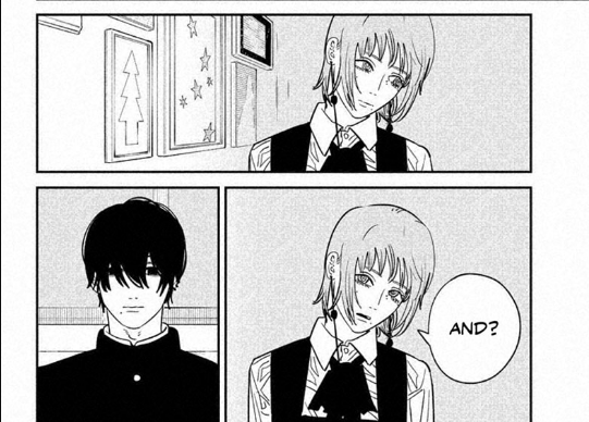 Wellthought7's tweet photo. #Chainsawman121 | #csm121 | #Spoilers
Fujimoto cooked with this chapter and the best part is he left us to theorize which is always appreciated!
Fami is more "friendly" than I thought lol but I like her, the couple su1c1ding part caught off me guard it was funny and unexpected.. https://t.co/aoIwt0U0BT