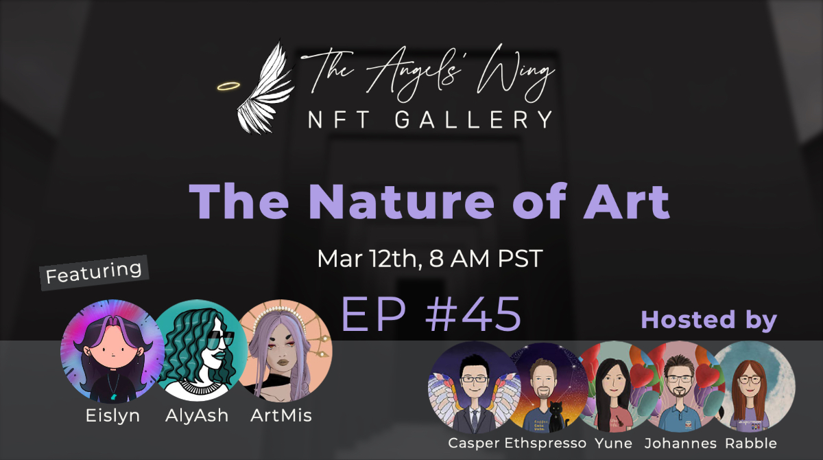 Join us for an insightful conversation on the meaning of art this Sunday at 8 AM PST with <a href="/eislyn_eth/">Eislyn 💭</a> , <a href="/AshcroftAly/">AlyAsh ☕️📓</a> , and <a href="/ArtMis_eth/">ArtMis.eth 🔮</a>!

x.com/i/spaces/1PlJQ…