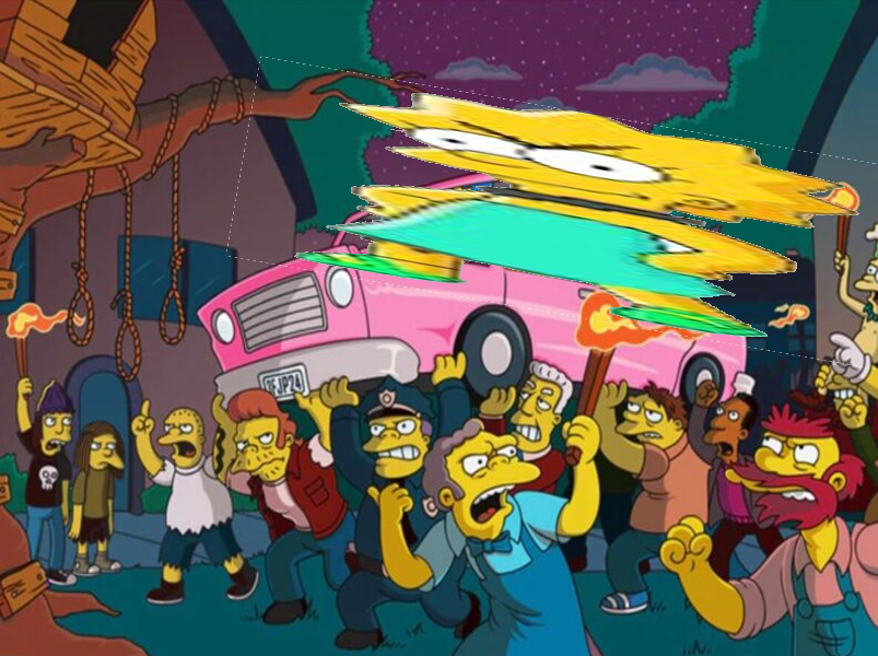 persondotjpeg's tweet photo. Zara Simpson is wreaking havoc in the streets of Springfield! From toppling monuments to starting food fights, this long lost sister is causing chaos wherever she goes. Can anyone stop this troublemaker? #SpringfieldChaos #ZaraSimpson #TroubleInTown https://t.co/irpNPpWw2t