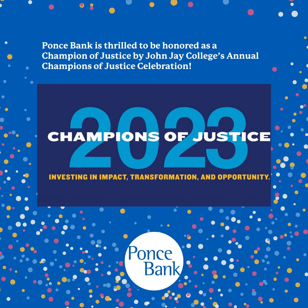 As a #CommunityBank we’re committed to providing opportunities to youth. One of the ways we do this is to fund The Ponce Minority College Scholarships Program.