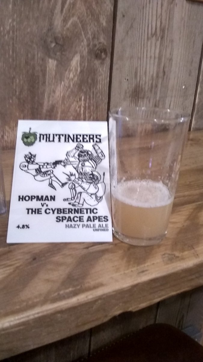 Great afternoon with Rob of <a href="/MutineersBeer/">Mutineers Brewery</a> sampling some lovely beer <a href="/cockpit/">cockpit</a> pub in Chislehurst. Is the oddest name for a beer? You can blame Andy who manages the pub. He also brewed this one.