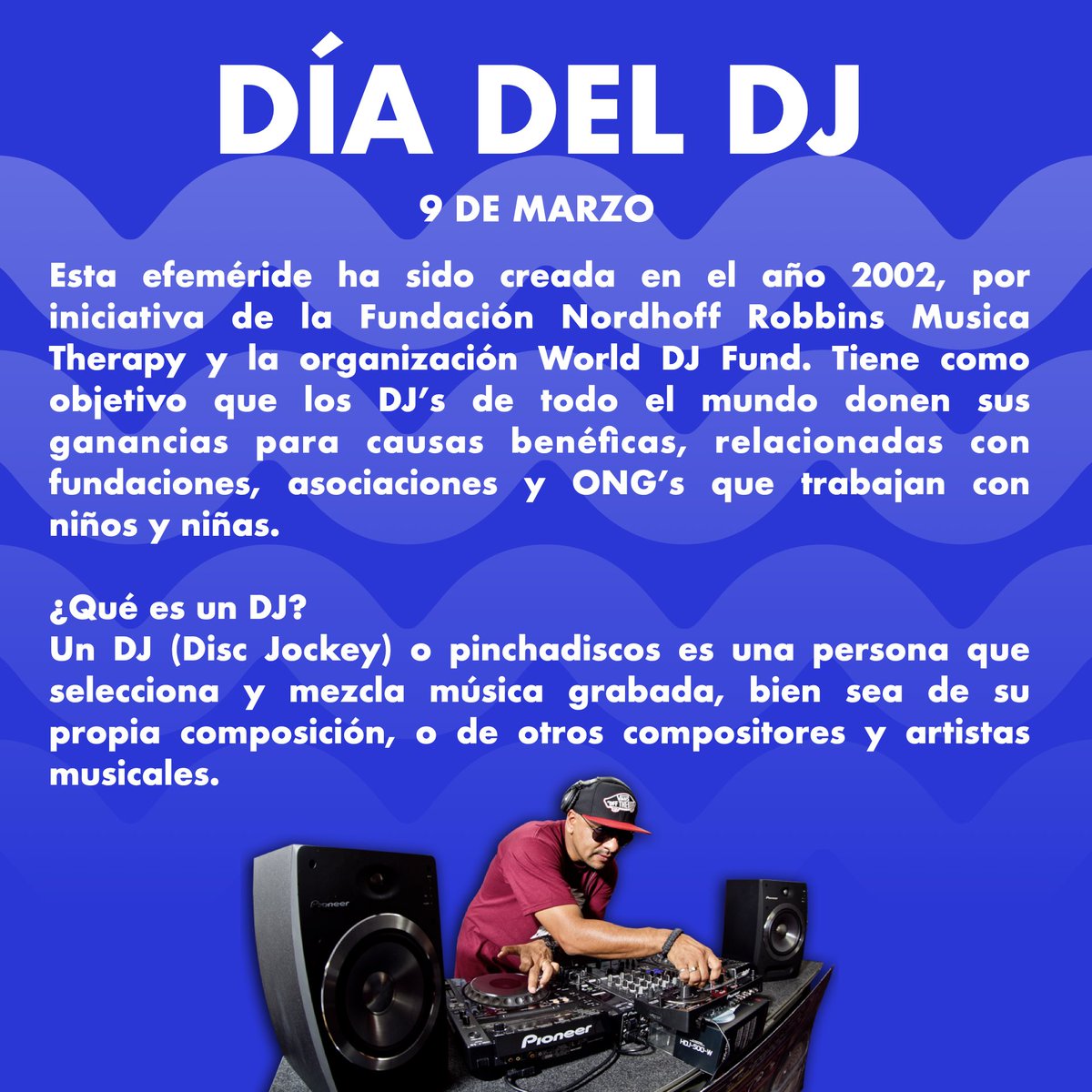 Holawaveradio's tweet photo. Festejamos el #Diadeldj y en #Radiolas te contamos un poco…
https://t.co/JzawmuFU7t https://t.co/cK3HZb43Ae
