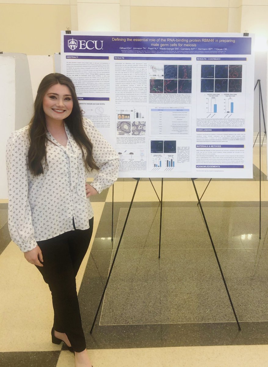 Anatomy and Cell Biology PhD student, Emma Gilbert won a best poster award and a Campion award at the TCRB meeting that was recently hosted <a href="/EastCarolina/">ECU</a> way to represent <a href="/ECUBrodySOM/">ECU Brody School of Medicine</a> and the <a href="/LabGeyer/">The Geyer Lab</a>-outstanding job! <a href="/ECUResearch/">ECU Research</a> <a href="/EastCarolinaDOI/">East Carolina Diabetes & Obesity Institute - ECDOI</a>