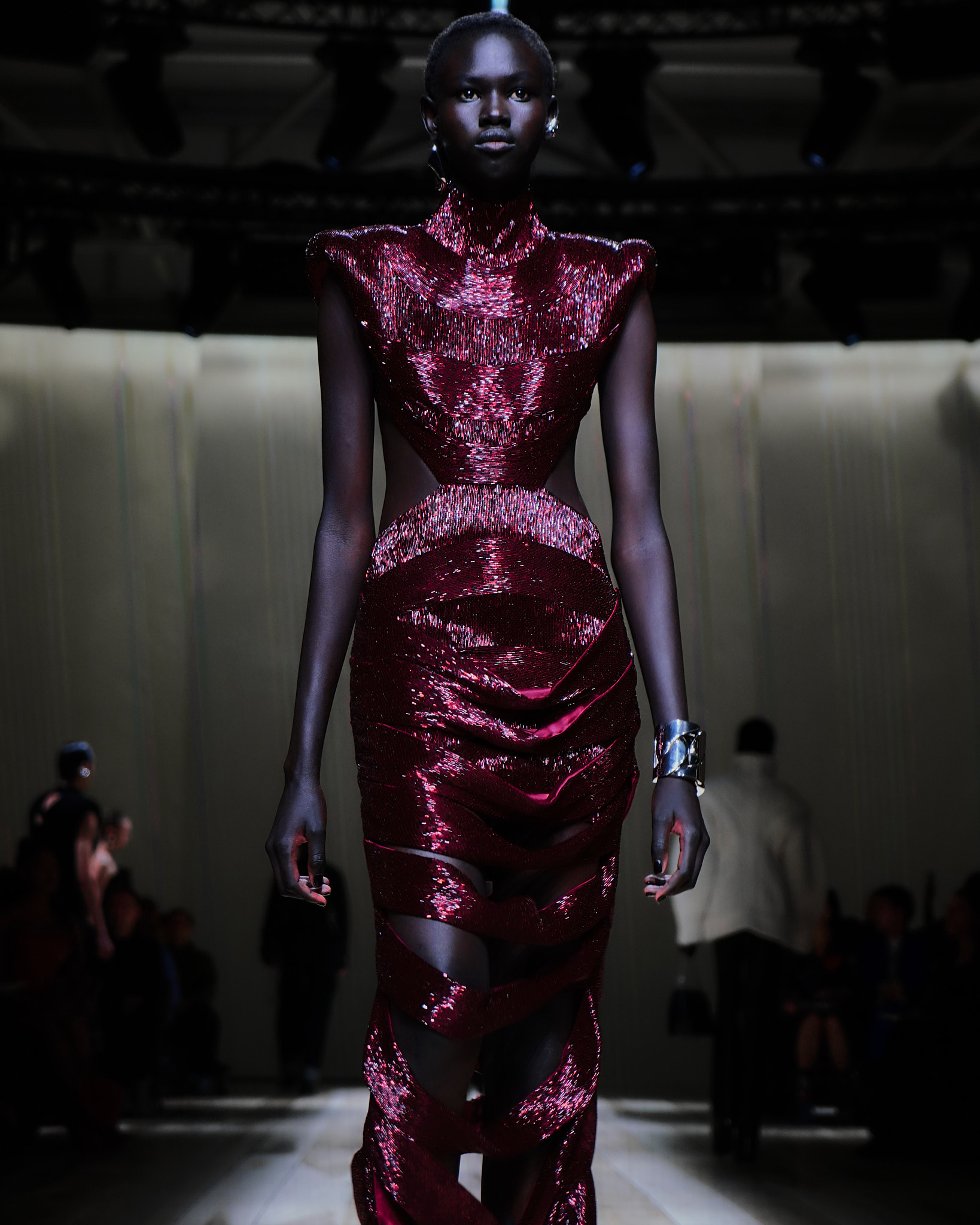 Alexander mcqueen red gown sales