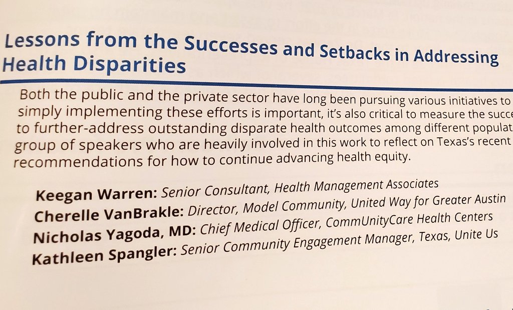"How can Texas organizations collaborate and not compete in addressing #healthdisparities"  <a href="/RaisingRyleigh/">Cherelle VanBrakle</a> asks. She stresses importance of building grass roots relationships. #stateofreform