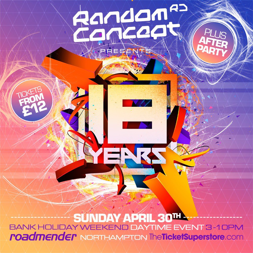 RANDOMCONCEPTUK's tweet image. 🚨20% of tickets SOLD ALREADY with NO LINE UP 🤪

Bank Holiday DAY TIME SESH 3-10pm
➕ AFTER PARTY 

🔗theticketsuperstore.com/events/45756/r…