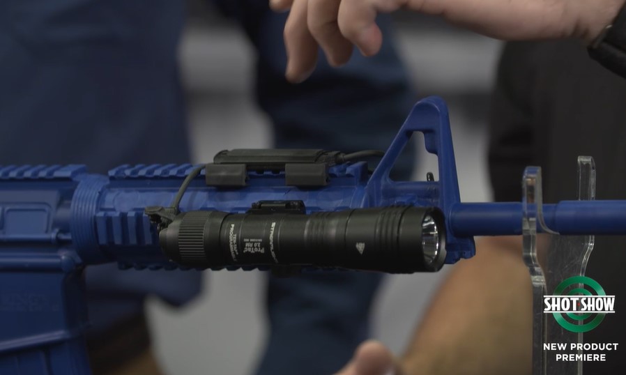 SPORTSMANchnl's tweet photo. Adam Heggenstaller chats with Brett Marquardt about @Streamlight’s new ProTac 2.0 RM, a weapon-mounted flashlight. See the full video review from SHOT Show today at https://t.co/65GVmO5yqI.

#ShotShow #Flashlight #TacticalLight #RailMounted https://t.co/5I5GA6tqJi