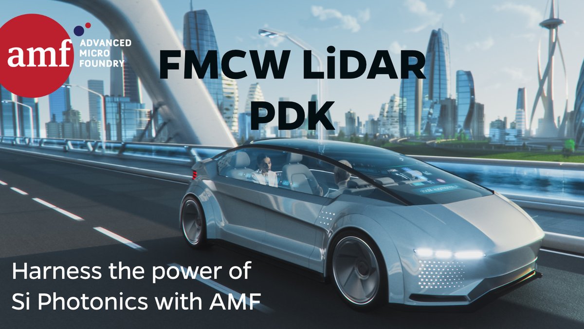 FoundryMicro's tweet photo. AMF is launching a dedicated LiDAR PDK to support your FMCW and ToF solutions!
Find more at our OFC Booth 6446 or contact us for more details. https://t.co/5ipyTIcUKk