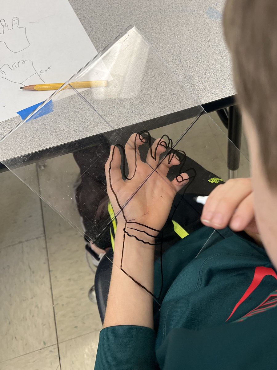 MrsSims7's tweet image. 5th Grade Artists are improving their eye/hand coordination and their drawing skills by doing contour drawings of their hands. They are doing such a great job!! @RiverRidgeElem