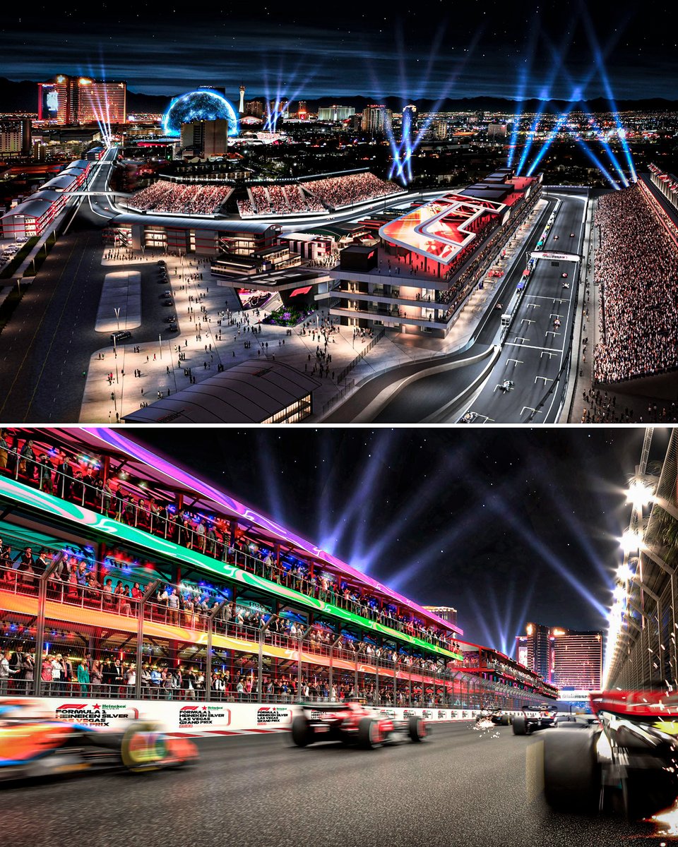 ESPNF1's tweet image. New renders of the inaugural Las Vegas GP have been released 🤩