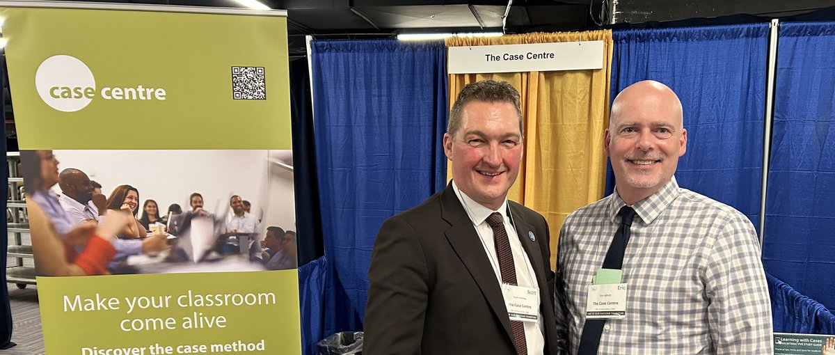 Thank you @DrScottAndrews for a great @FBDOnline PDW on #caseteaching. If you couldn’t attend drop by our booth for #casediscussion. Or inquire about #casewriting scholarships or #casecompetitions #caseawards.