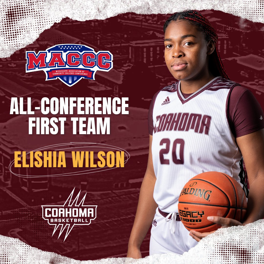 #CCCWBB Congrats to Elisha Wilson for being named to the Women's All-MACCC First Team! #TheFamilyThatPreyz #RYSCOAHOMA