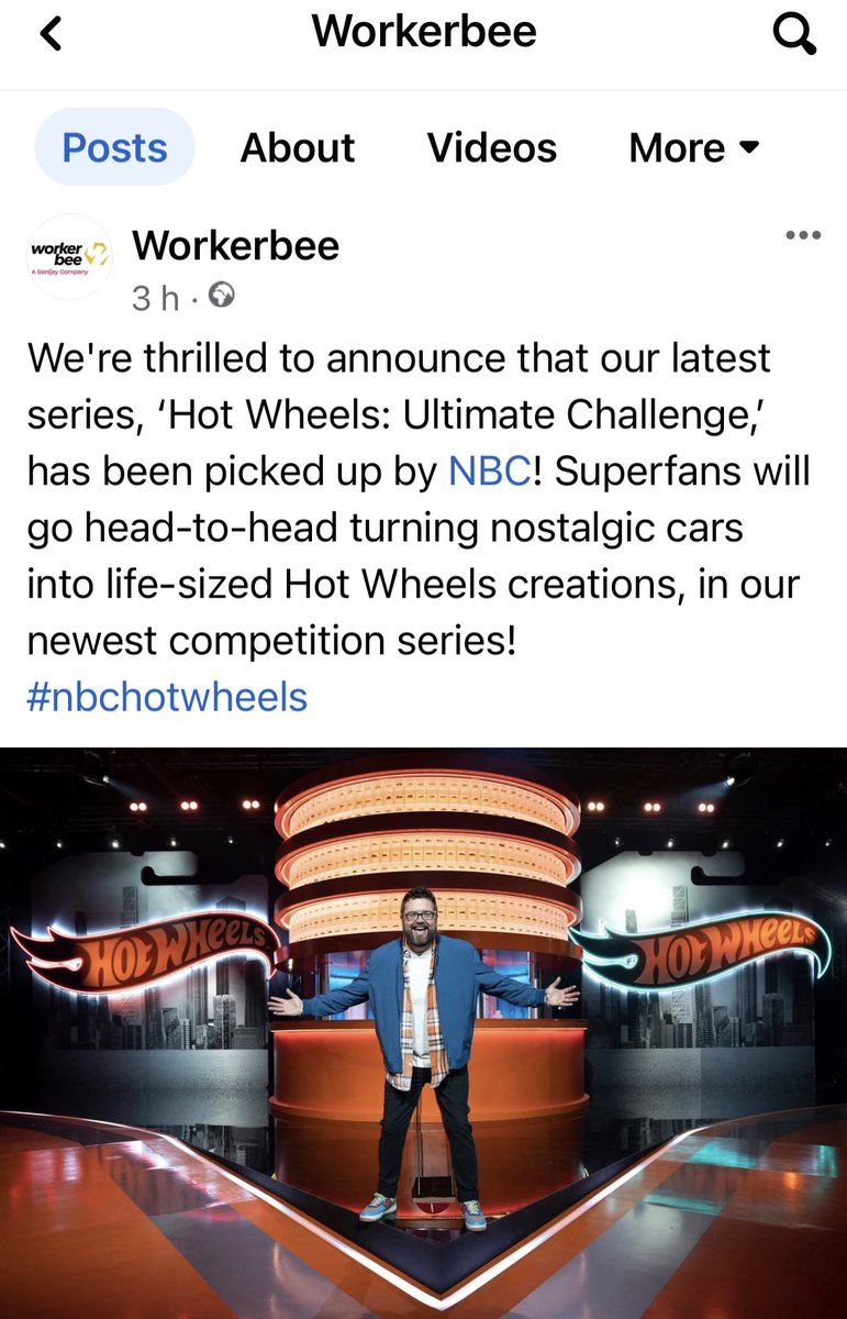 Currently working on this huge production #hotwheels #NBC <a href="/workerbee_tv/">Workerbee</a>
