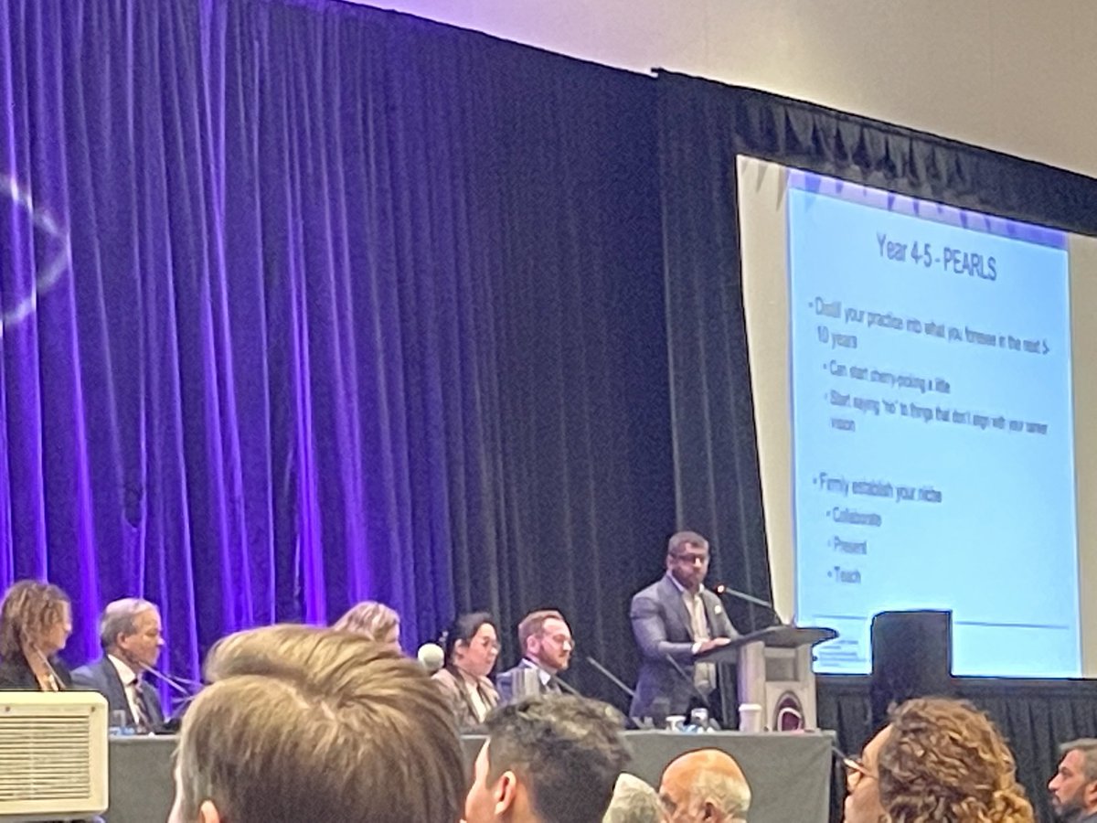 ⁦@AmarGupta_MD⁩ nails it for first 5 years of being an attending…spot on and realistic despite his huge accomplishments #ahpba2023