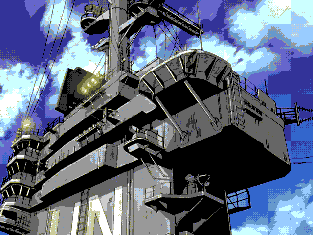 A frame from Evangelion, one of the greatest anime of all time, dithered in 16 colors. 
#digitalart #Evangelion