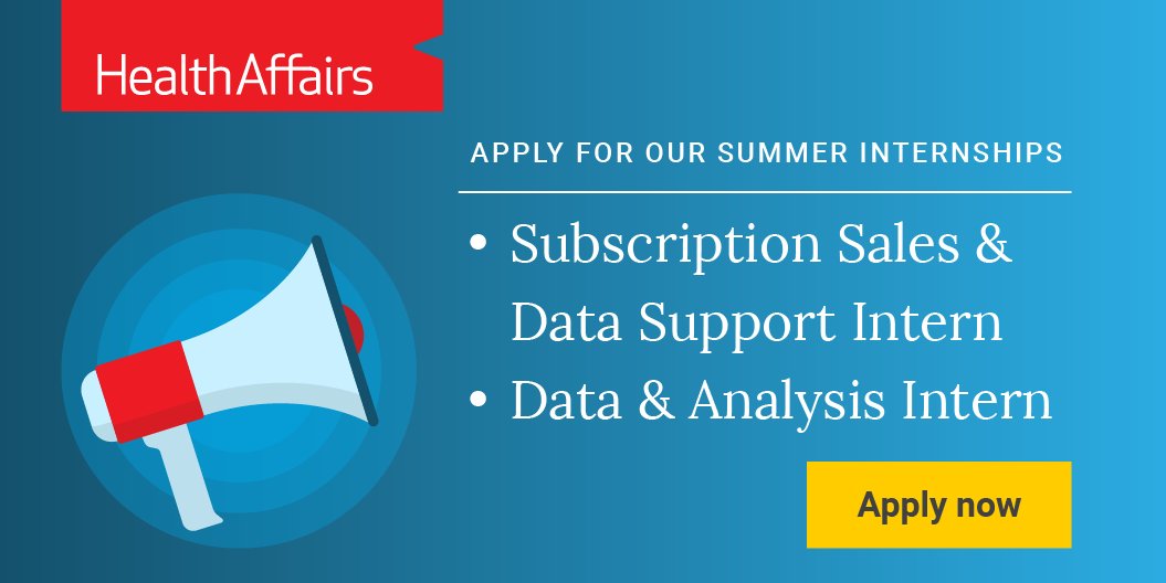 Health_Affairs's tweet photo. Apply for internship opportunities with Health Affairs! We have two paid internships this summer 2023:

➡️ Subscription Sales and Data Support Intern
➡️ Data &amp; Analysis Intern

Know someone who might be interested in applying? Tag them below! 

Visit: https://t.co/EHfixOACEL https://t.co/0AEXOCoFES