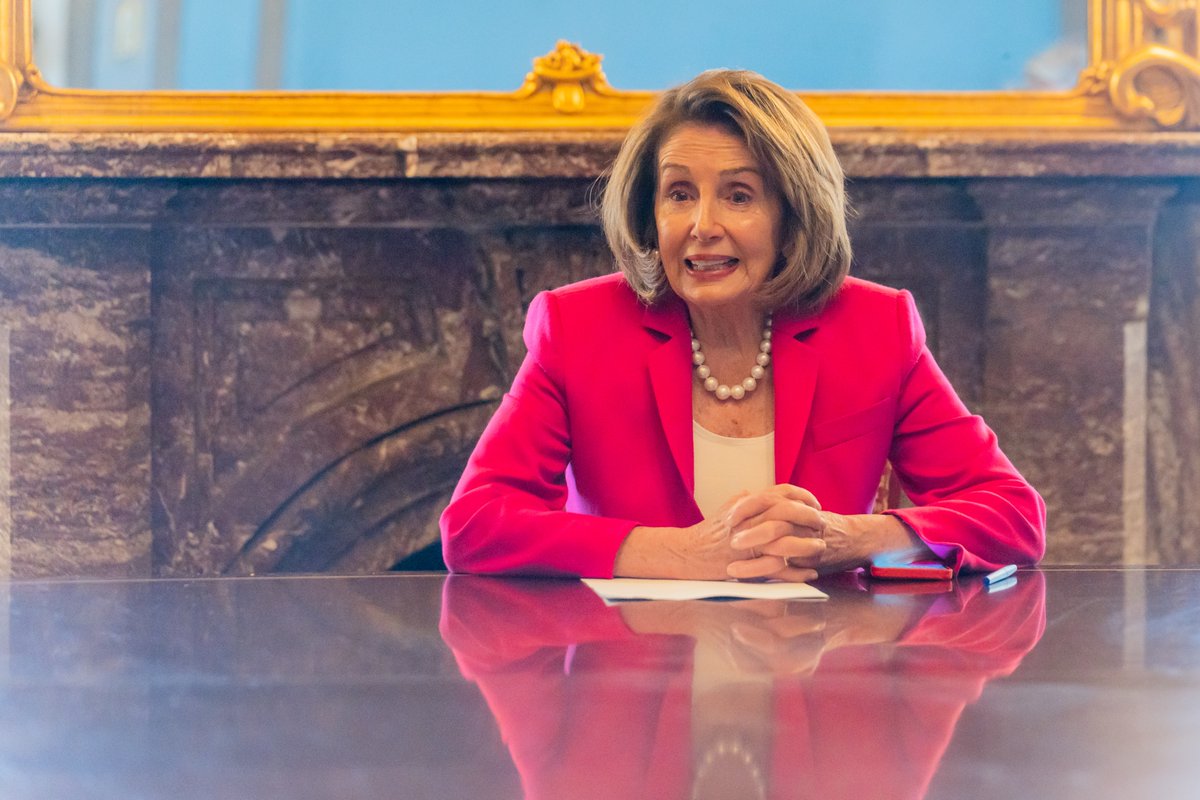 SpeakerPelosi's tweet photo. Thank you to @EP_GenderEqual for meeting with me today and speaking about how we can work together to advance women's rights around the world.
 
We discussed the importance of protecting reproductive health care and ensuring every woman everywhere has the right to choose. https://t.co/k00T7PMsxM