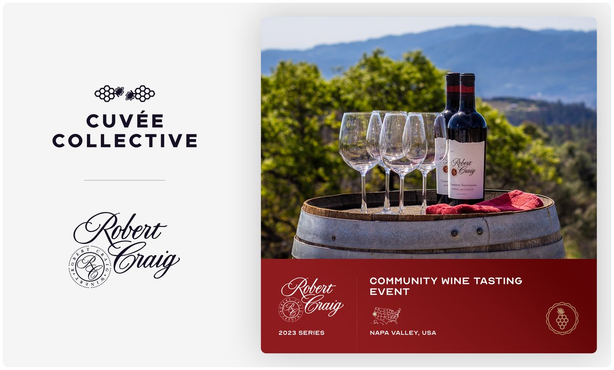 Cuvée (@cuveecollective) on Twitter photo Hey #SanFrancisco wine enthusiasts!
Don't miss out on the upcoming tasting event featuring <a href="/RobertCraigWine/">Robert Craig Winery</a> at <a href="/AlchemistBarSF/">Alchemist</a> on Sat, March 11th, 3-4:30pm.
Plus, you'll also hear from <a href="/StrengthMoments/">Strength In Moments 🏆 x7</a>, #NBA #TopShot Captain, who will share insights on cuveecollective.com/marketplace/mi… Hey #SanFrancisco wine enthusiasts!
Don't miss out on the upcoming tasting event featuring <a href="/RobertCraigWine/">Robert Craig Winery</a> at <a href="/AlchemistBarSF/">Alchemist</a> on Sat, March 11th, 3-4:30pm.
Plus, you'll also hear from <a href="/StrengthMoments/">Strength In Moments 🏆 x7</a>, #NBA #TopShot Captain, who will share insights on cuveecollective.com/marketplace/mi…