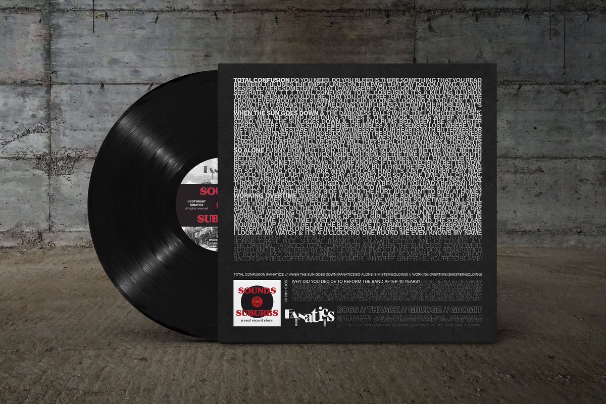 AdvantageLondon's tweet photo. Sleeve design for the newly reformed FANATICS Reconstruction EP

#fanaticsband #graphicdesign #music #recordsleeve #branding https://t.co/rEfkTgxICt