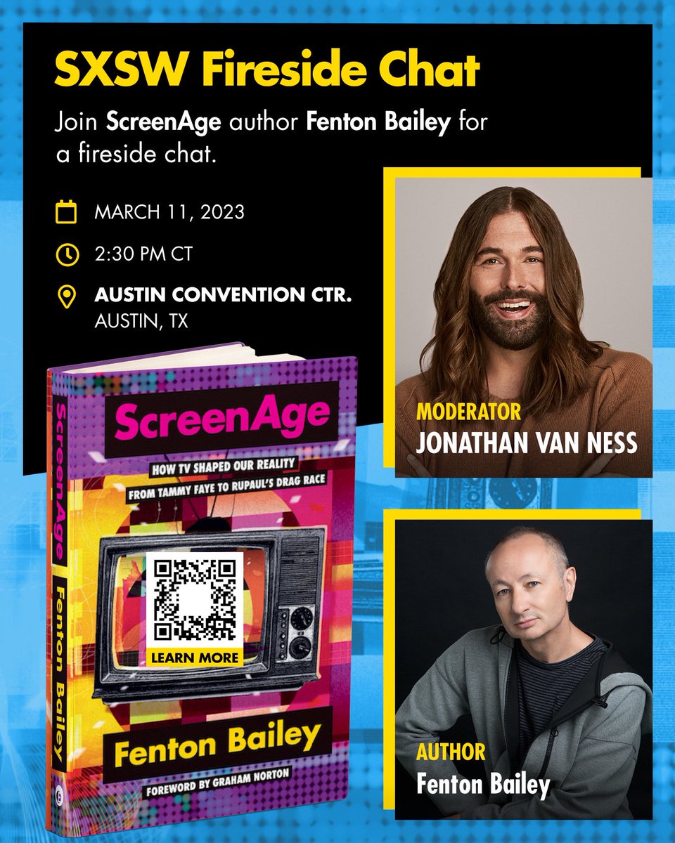 AUSTIN! I’m talking TV with icon @fbailey this Saturday, 3/11 at Austin Convention Center !
