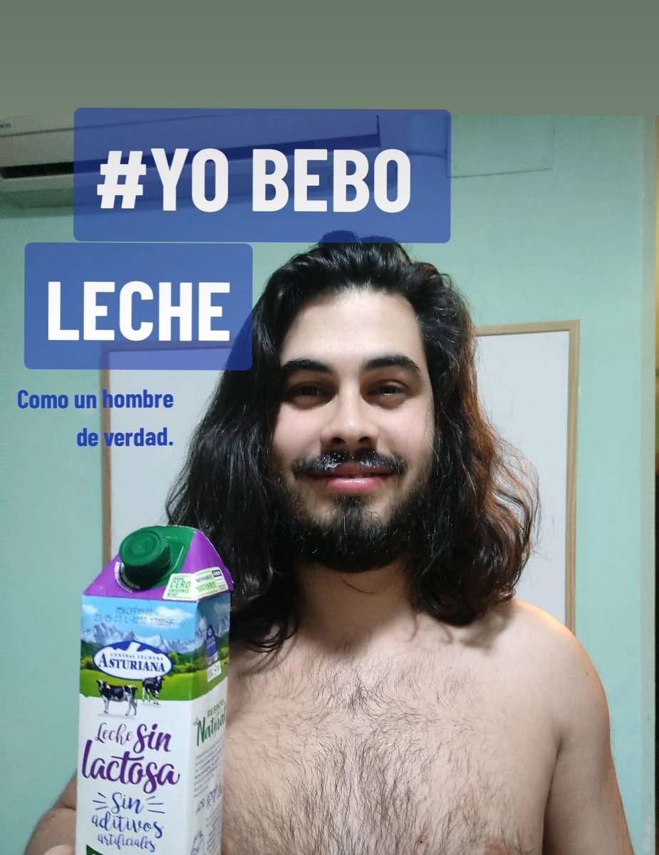 solosoy1cactus's tweet photo. Hoy es mi primer día como manager de @Terroba22 , aquí os dejo nuestro primer trabajo. Una referencia a la actual campaña de Central Lechera Asturiana, #YoBeboLeche https://t.co/IuXFACGtWI