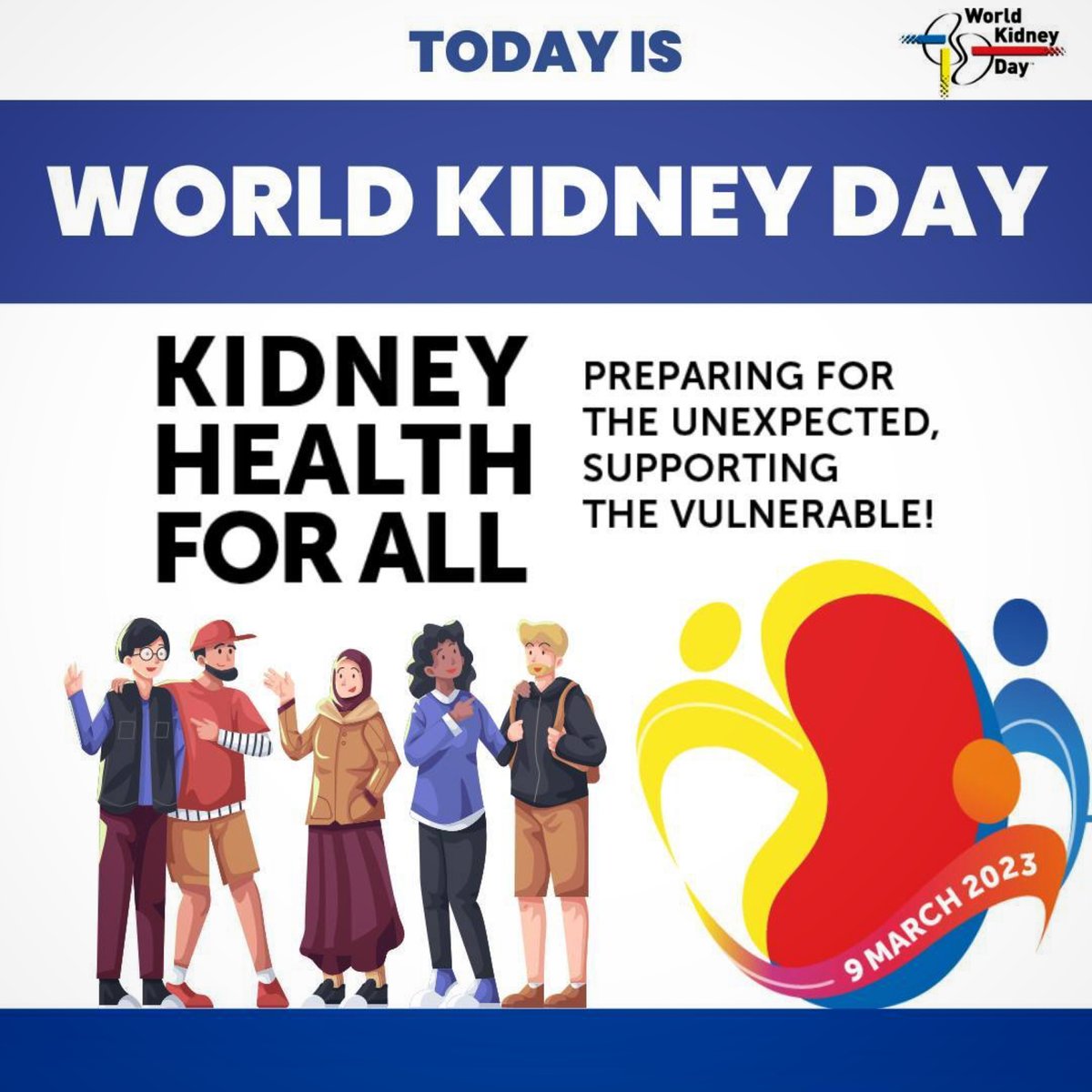 Today is World Kidney Day! Let us continue to raise awareness about the importance of kidney health &amp; the impact of kidney diseases on individuals &amp; communities around the world. #worldkidneyday #nationalkidneymonth #kidneyhealthforall #earlydetection #prevention #advocate💚💚💚