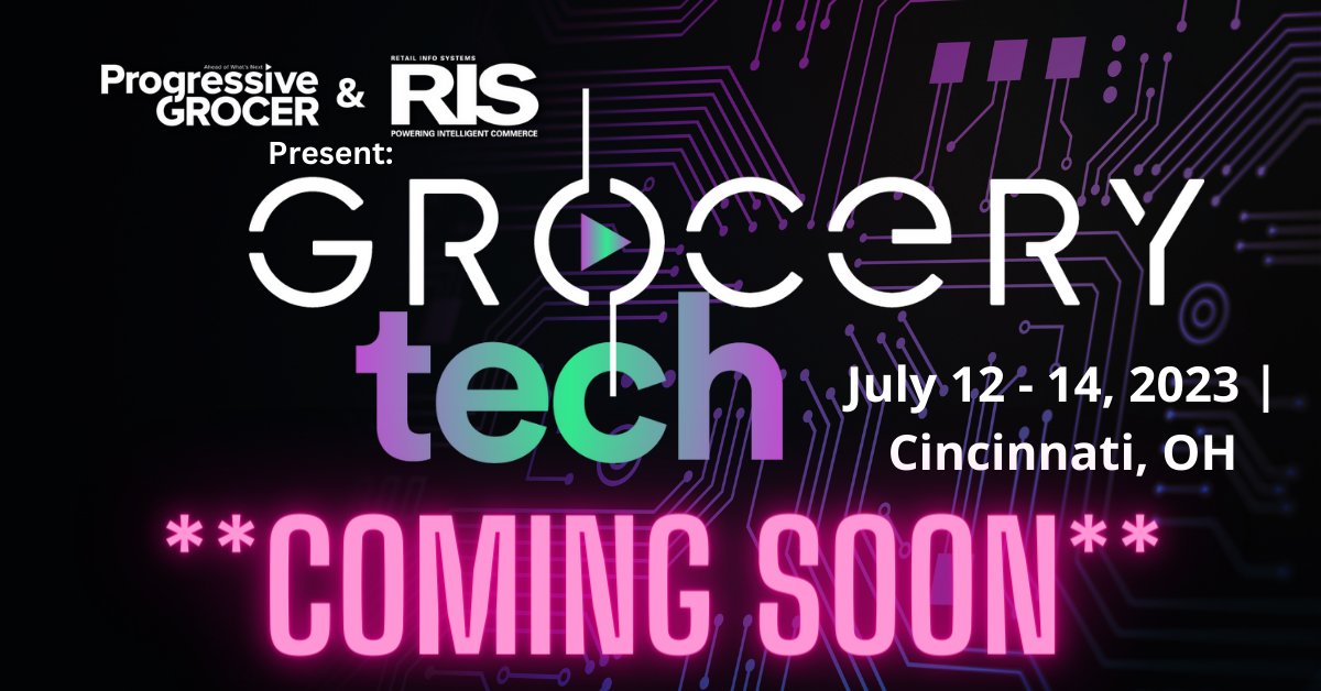 **SAVE THE DATE** The 1st annual GroceryTech event combines the Progressive Grocer and <a href="/risnewsinsights/">RIS News Insights</a> community of business &amp; tech grocery execs who are modernizing their tech infrastructure. Sales reps have sponsoring details➡ow.ly/cmBn50NeJNA 
STAY TUNED for more info!