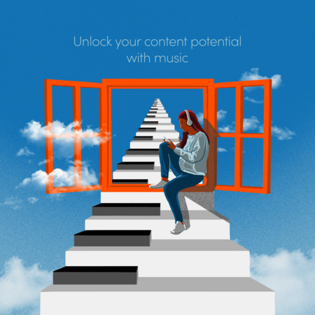 Music can take your content to the next level! Unlock this stairway with Songtradr.