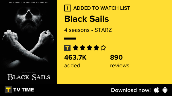 SarahPomier's tweet photo. I've just started following Black Sails https://t.co/r4A8fxKmQt #tvtime https://t.co/RV4CpMH3D5