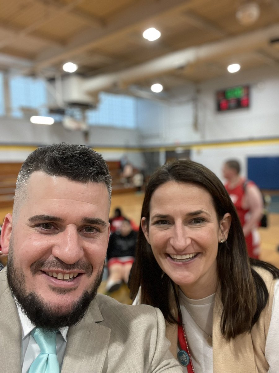 Great unified basketball game with <a href="/NAPublicSchools/">North Attleborough Public Schools</a>. Fantastic game in a lively gym is a good way to end the day. Bonus: I got to see my favorite colleague in the business <a href="/NAStdntServices/">Student Services, North Attleboro Public Schools</a>!!