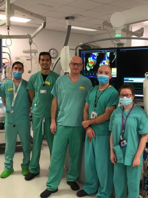 Glad to finally reach case 💯 today using Abbott's TactiFlex™ Ablation Catheter @BartsHospital! Good stability on this papillary muscle VE and what a difference the deflection direction indicator makes! Nice work <a href="/amywharmby/">Amy Wharmby</a> @AlexCambridge9 <a href="/ShawnHoldenPro/">Shawn Holden</a> <a href="/AbbottCardio/">Abbott Cardiovascular</a> #EPeeps