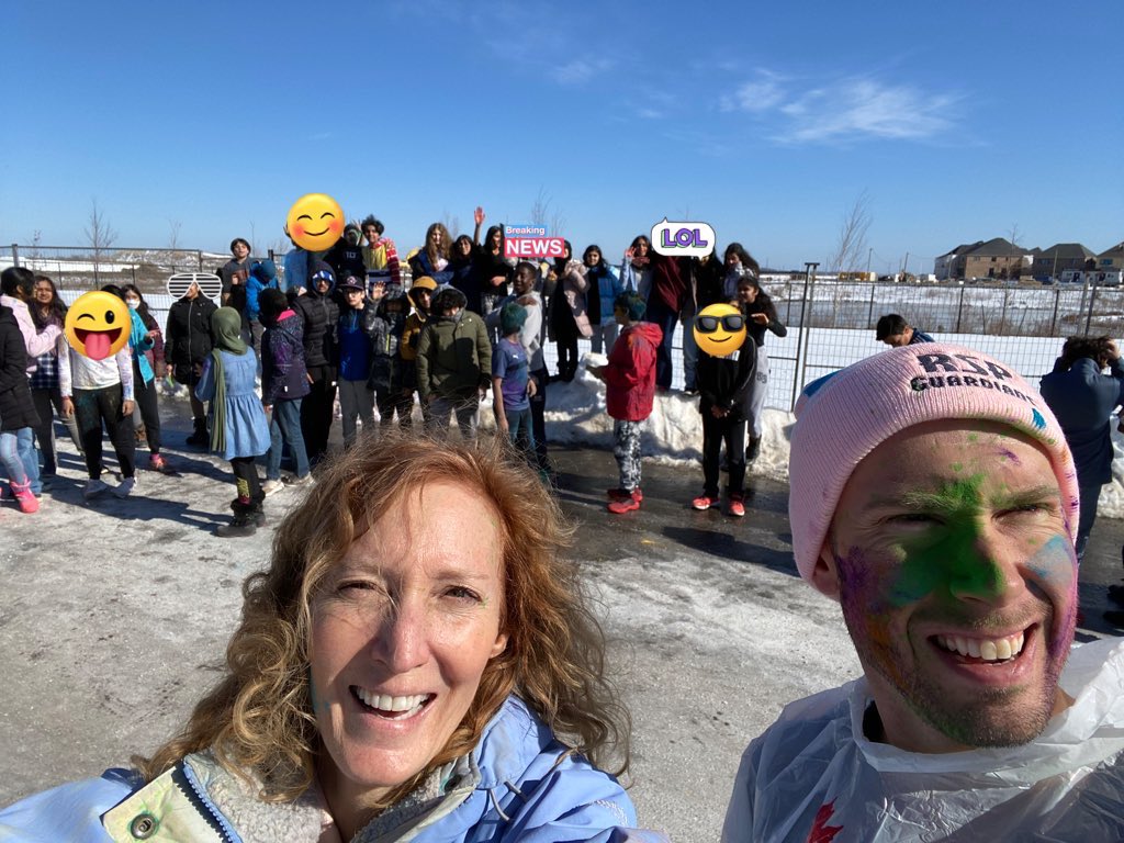 Thank you to several of our students who took the time to teach us about Holi, and then invited us to join in the celebration. Such an awesome group of Grade 7’s that are proud of who they are! <a href="/ReedHDSB/">Bryce Reed</a> <a href="/RSP_HDSB/">Rattlesnake Point Public School</a>