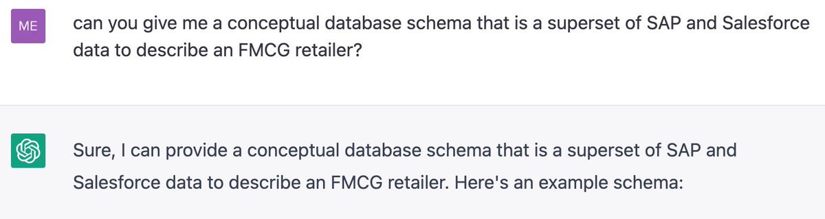TheChiefPixie's tweet photo. @HKilset @krishnanrohit Here’s one you can try at home. Gave me entities and relationships between entities. Didn’t go further but surely could be elaborated to SQL, triggers, common validation etc. https://t.co/gWKNPuyoVB