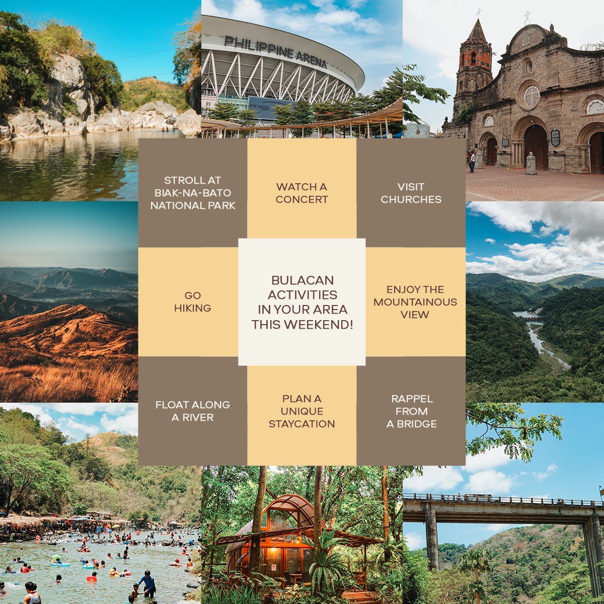philippines_tpb's tweet photo. Get ready for an exciting weekend with these Bulacan activities!  

If you’re heading to Bulacan for a concert this weekend, you might want to check out these destinations in your area! 

#BLACKPINK_WORLDTOUR #TourismPromotionsBoard #tpbgovph #bulacan #philippinearena https://t.co/ncBMFV4nE8