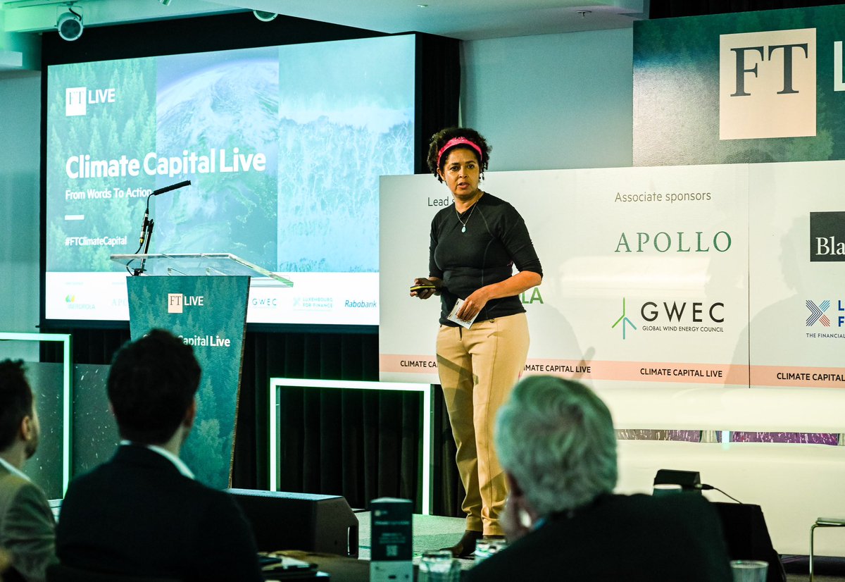‘The future of Africa’s wild lands is central to the future of climate all over the world. It’s imperative we work together to change the narrative, bring media into positioning African experts, African stories at the same level as past stories.’ 
@paulakahumbu
 #FTClimateCapital