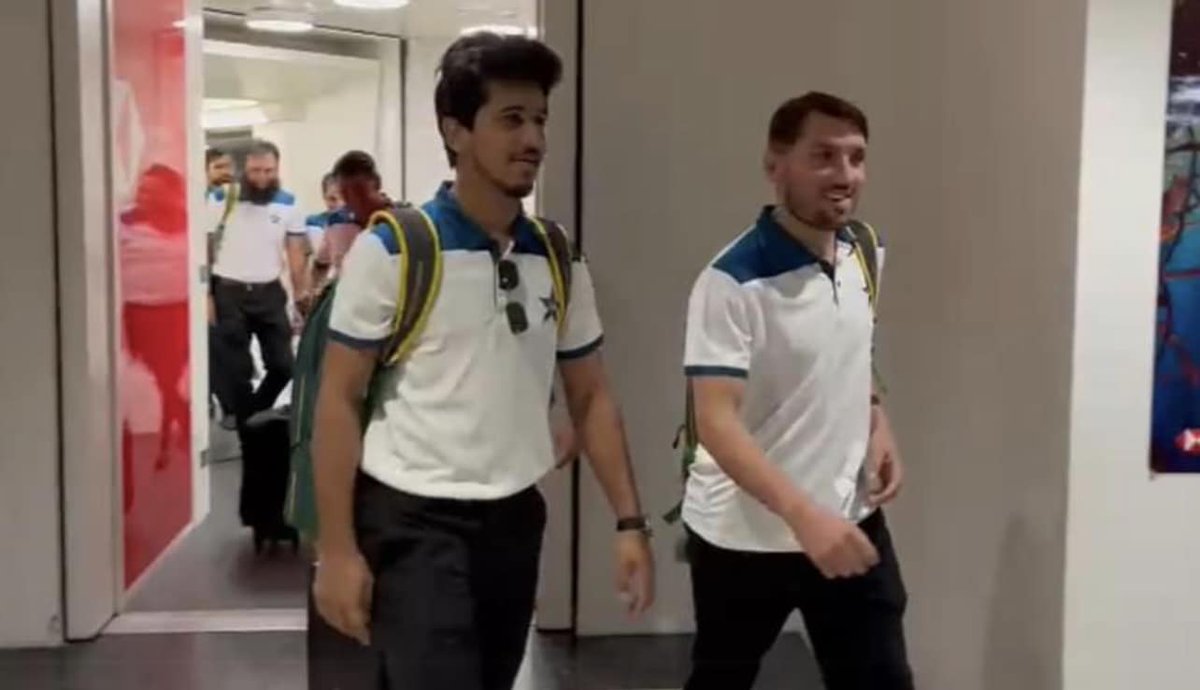 andy_abdulwasay's tweet photo. From batch mates of Pak U16 squad in 2016/17 to debuting together for Pak team in 2023. Congratulations to both hope you have a great debut and play &amp; perform for Pakistan for long. Same wishes for Ihsanullah and Tayyab as well. #PakvsAfg https://t.co/pfIOq9dofP