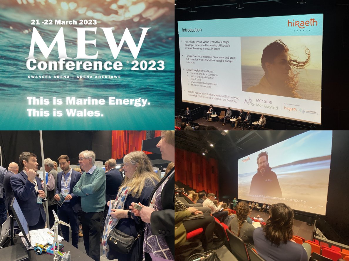 MorCymru's tweet photo. Once again, the @MarineCymru conference didn't disappoint! We were able to talk to @PrifWeinidog and @juliejames about our innovative 'Wealth fund for Wales' idea 💸🏴󠁧󠁢󠁷󠁬󠁳󠁿&amp; we showed our short video 🎬🎥 explaining the concept on the big screen https://t.co/RYgefQgJ4w https://t.co/hL16G7cHGu