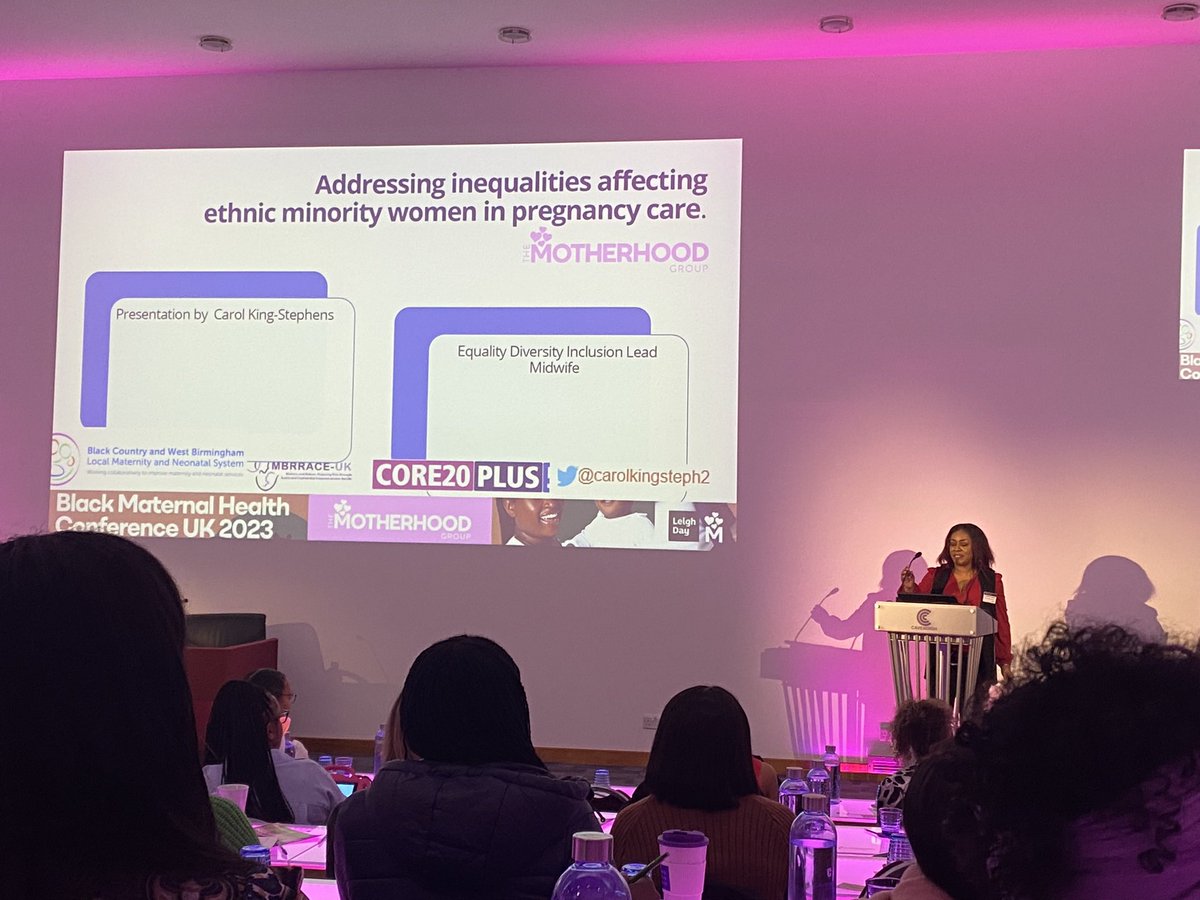 Thank you to <a href="/MotherhoodGroup/">The Motherhood Group</a>, Fantastic day at the Black Maternal Health Conference,full of inspirational speakers,thought provoking dialogue and unity. A privilege to attend and great questions asked,are Black mothers hard to reach?!NO!The resounding answer,try harder! #BMHCUK