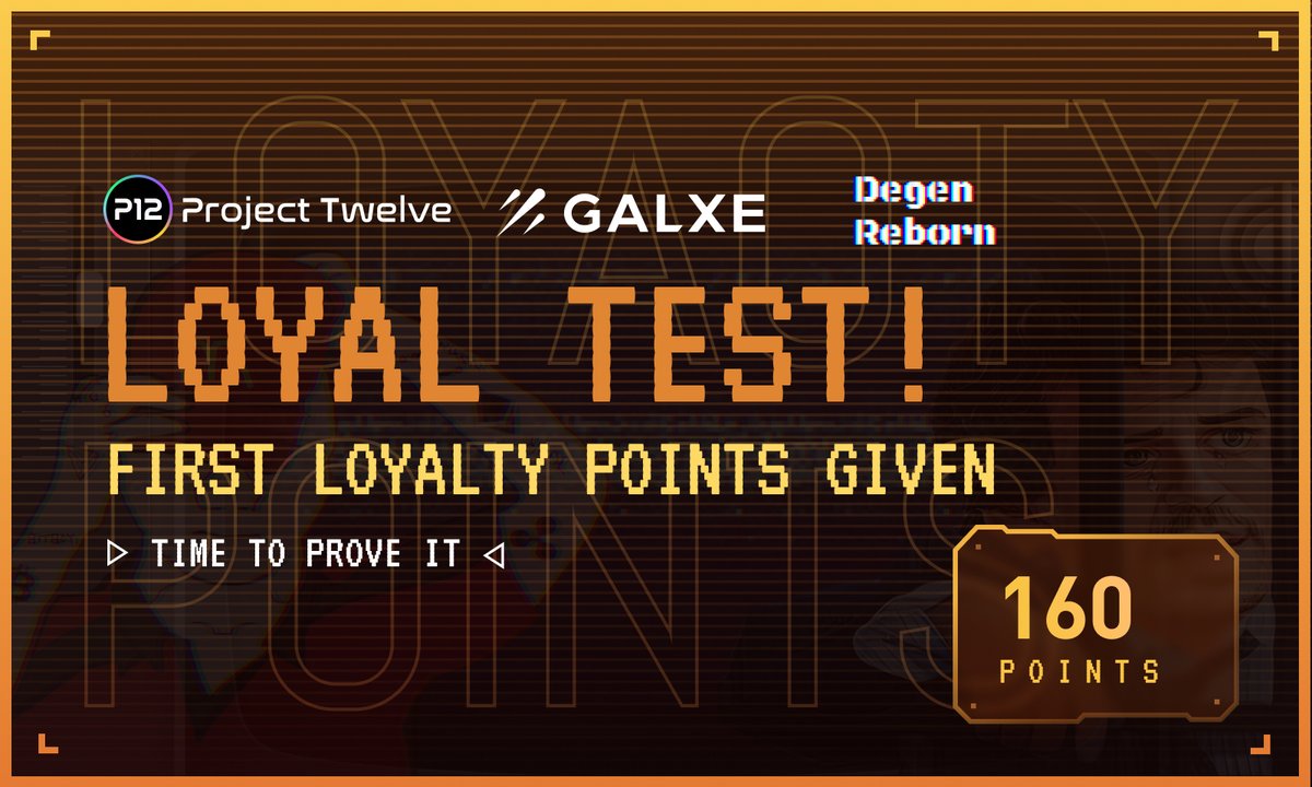 Guess what P12 fams, we become the first of a few elite projects that join the Loyalty Points system alpha powered by <a href="/Galxe/">Galxe</a> 🚀🚀🚀🚀

And we tend to use the chance well

You can know go collect loyal points from P12. We're very interested to find out galxe.com/P12/campaign/G…