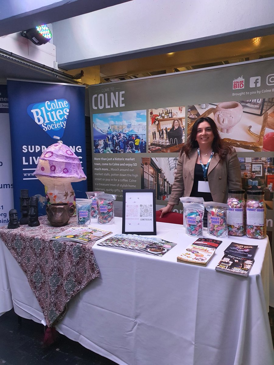 Here we are at the #lancashirebusinessexpo2023 

Chatting Colne town centre, events, festivals and how awesome our place is! pop by and say hello! 

We have sweets!

#lancashire #lancashirebusiness