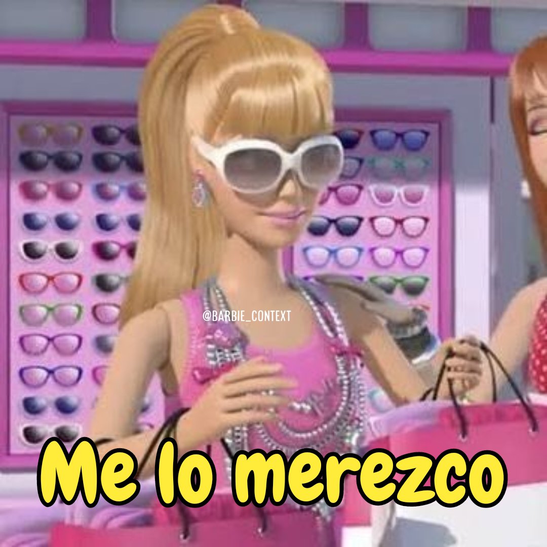 barbie_context's tweet image. Yo cuando compro algo que no necesito porque estaba teniendo un mal día