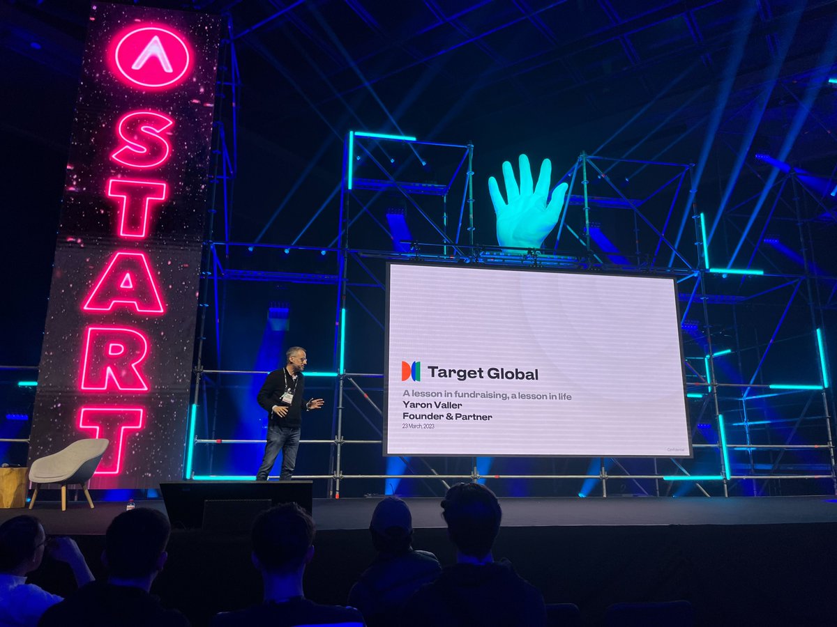 TargetGlobalVC's tweet photo. ๐ฅ What a blast #START23!
Our team really enjoyed attending and hearing our founder Yaron Valler speak about institutional #fundraising & the imbalance between #money and #talent ๐ฐ
๐Key insight: "Fundraising is all about building an emotional connection and earning #trust " https://t.co/yUAprYUZ45