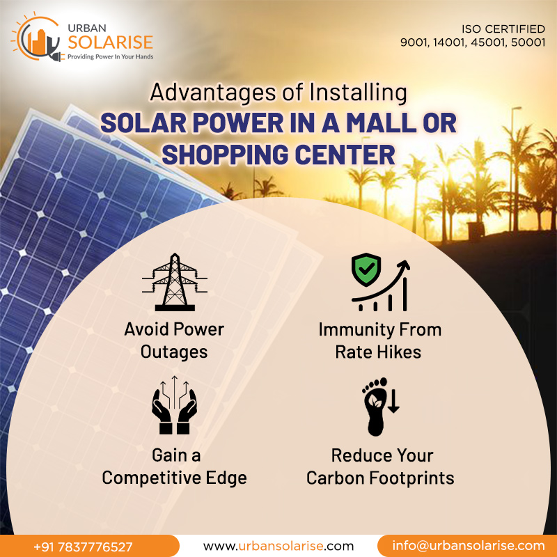 urbansolarise's tweet image. Contact Urban Solarise if you are looking for solar energy installers for your mall or shopping center in India.
&quot; Information Consult for more information.
 E-Mail: info@urbansolarise.com

🌐 Website: urbansolarise.com