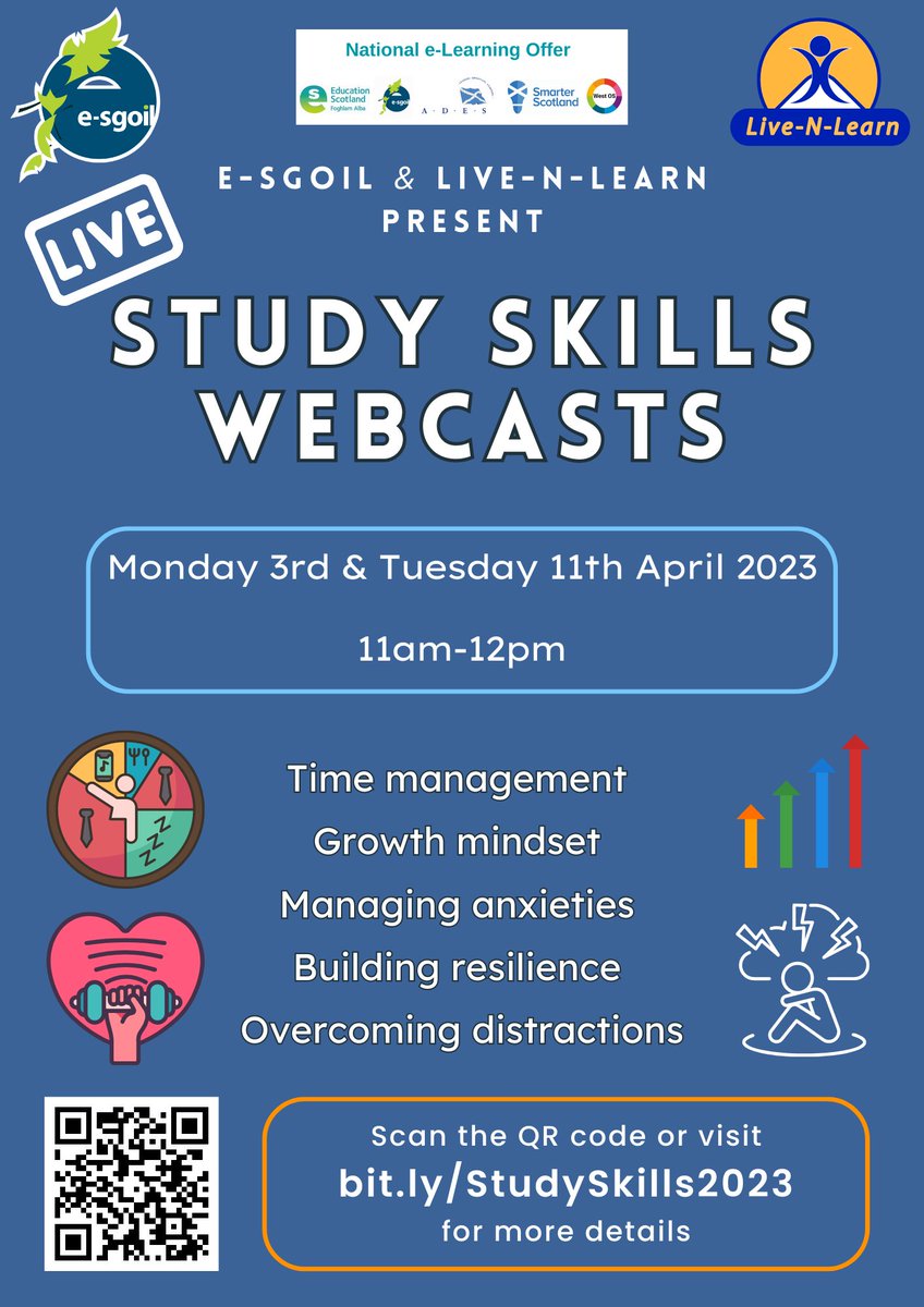eSgoil's tweet image. Just one week to go before the Easter break.
Check to graphics below to see what's on. 
🟣Look out for announcements next week for some exciting things coming up in term 4.
🟢Remember that our Easter Study Support programme is open for registration.
thinglink.com/view/scene/168…
#NeLO