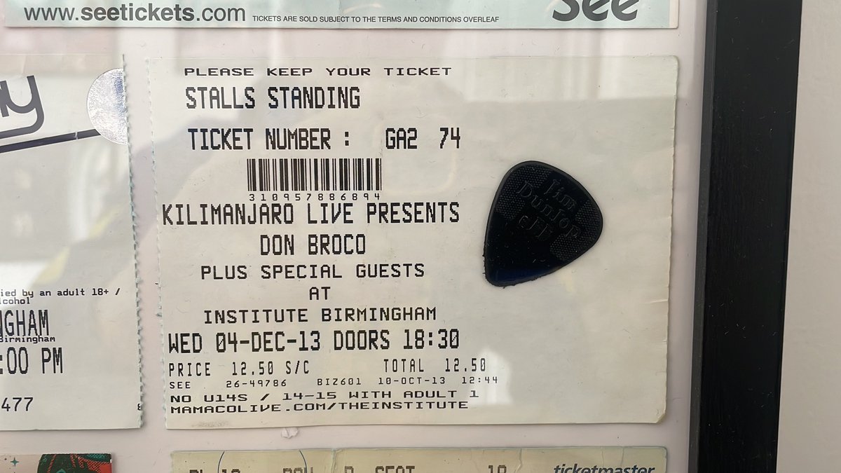 Tonight will be the 15th time seeing <a href="/DONBROCO/">DON BROCO</a>  in 10 years. It’s been a hell of a journey so far from O2 Institute in 2013 to Utilita Arena in 2023. Let’s go!!!!