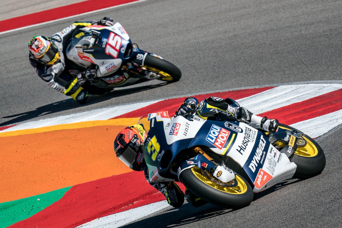 Intact GP (@intactgp) on Twitter photo A new format of the weekend's timetable sees #Moto2 heading out on track right after #Moto3 class on Friday morning
P1 Classification:
🅿️1️⃣9️⃣ <a href="/DarrynBinder_15/">Darryn Binder</a> - 1´44.619 +1.573
🅿️2️⃣5️⃣ <a href="/3Tulovic/">Lukas Tulovic #3</a> - 1´45.331 +2.285
#PortugueseGP <a href="/AIAPortimao/">Autódromo Internacional do Algarve</a>
#LIQUIMOLY #Husqvarna #IntactGP A new format of the weekend's timetable sees #Moto2 heading out on track right after #Moto3 class on Friday morning
P1 Classification:
🅿️1️⃣9️⃣ <a href="/DarrynBinder_15/">Darryn Binder</a> - 1´44.619 +1.573
🅿️2️⃣5️⃣ <a href="/3Tulovic/">Lukas Tulovic #3</a> - 1´45.331 +2.285
#PortugueseGP <a href="/AIAPortimao/">Autódromo Internacional do Algarve</a>
#LIQUIMOLY #Husqvarna #IntactGP